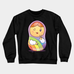 Rainbow Matryoshka Doll Crewneck Sweatshirt